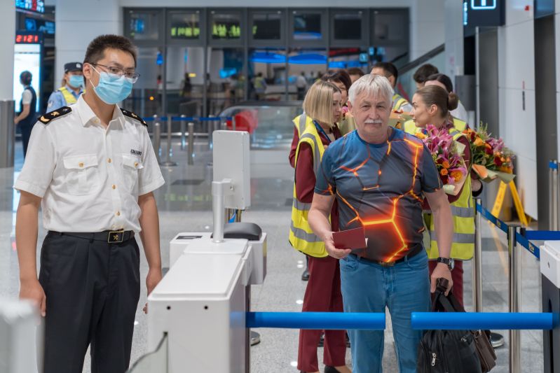 煙臺空港口岸開通俄羅斯哈巴羅夫斯克航線（圖）